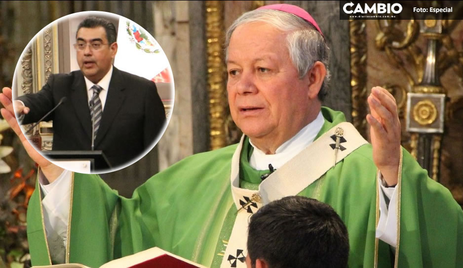 El arzobispo Víctor Sánchez celebra la designación de Sergio Salomón como gobernador sustituto de Puebla