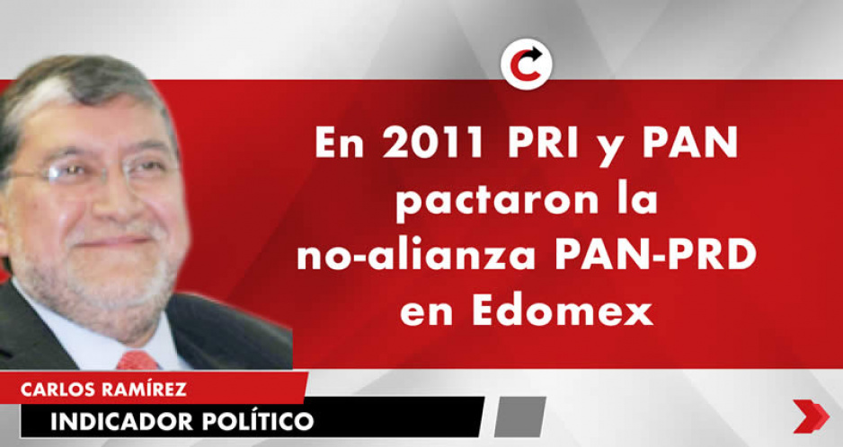 En 2011 PRI y PAN pactaron la no-alianza PAN-PRD en Edomex