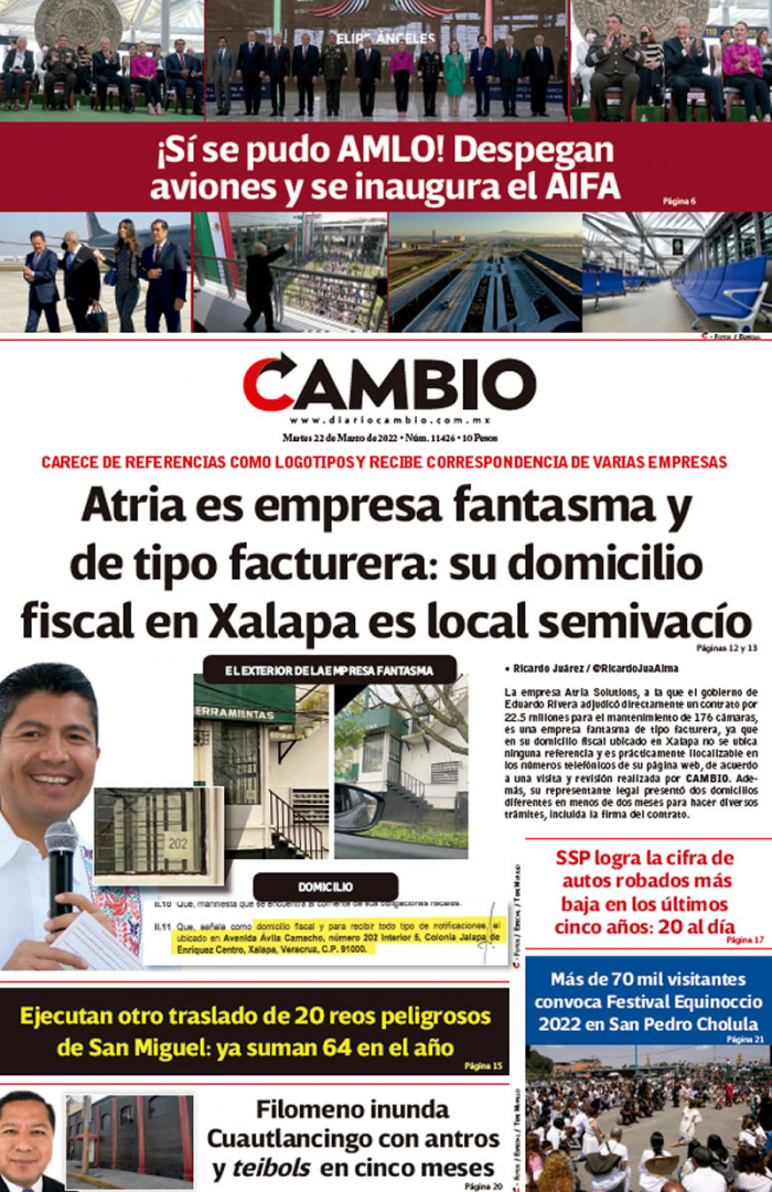 Atria es empresa fantasma y de tipo facturera: su domicilio fiscal en Xalapa es local semivacío