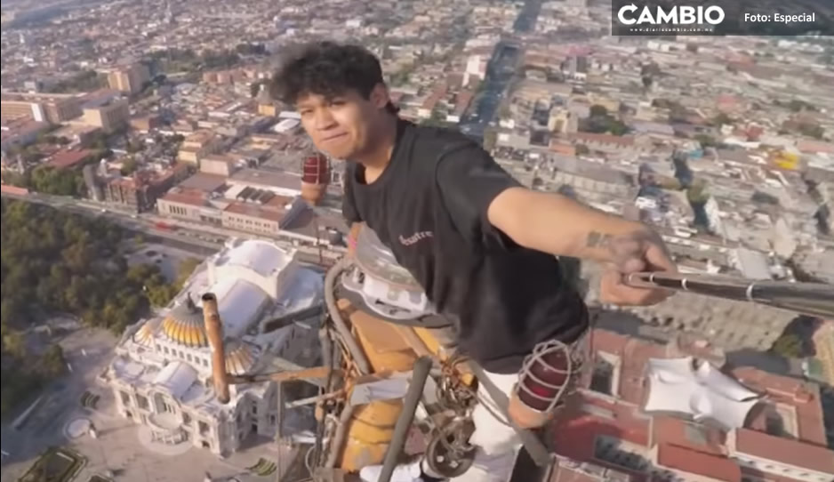 Youtuber capta increíble VIDEO de cómo escala la Torre Latinoamericana y se hace VIRAL en redes