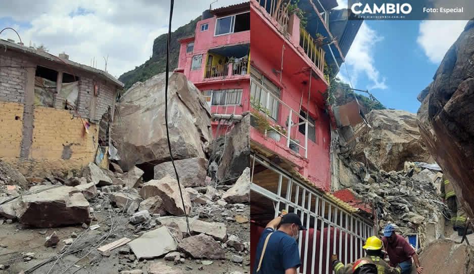 VIDEOS: Terrible derrumbe en el Cerro del Chiquihuite deja a personas y coches atrapados