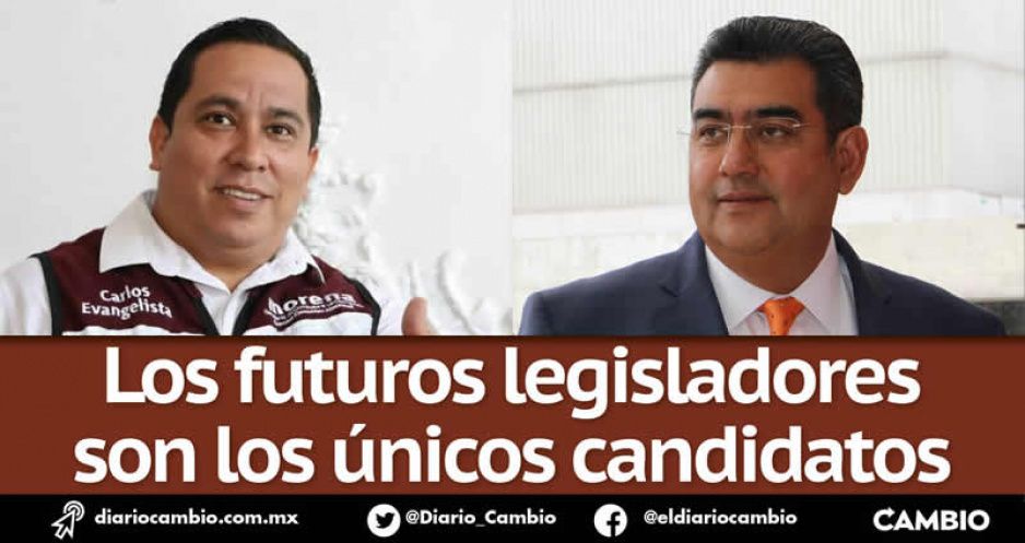 Sergio Salomón-Evangelista, los finalistas por liderar a Morena en la próxima legislatura