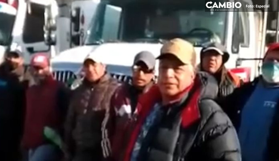Trabajadores de limpia de Acatzingo protestan por falta de herramientas y equipo de protección