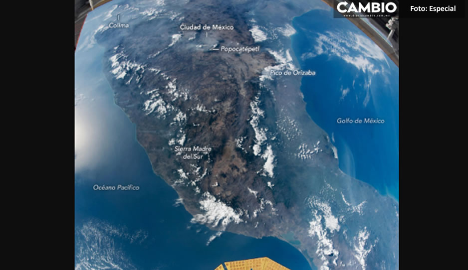 FOTO: ¡Wow! Así luce el Popocatépetl desde el espacio