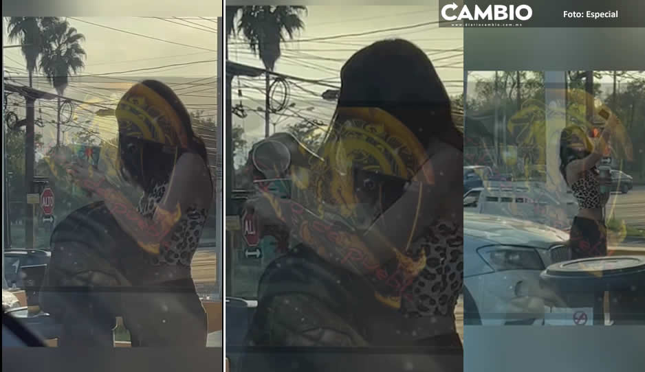 VIDEO: Poblana &#039;fifí&#039; compra café en el Oxxo y lo hace pasar por uno del Starbuks