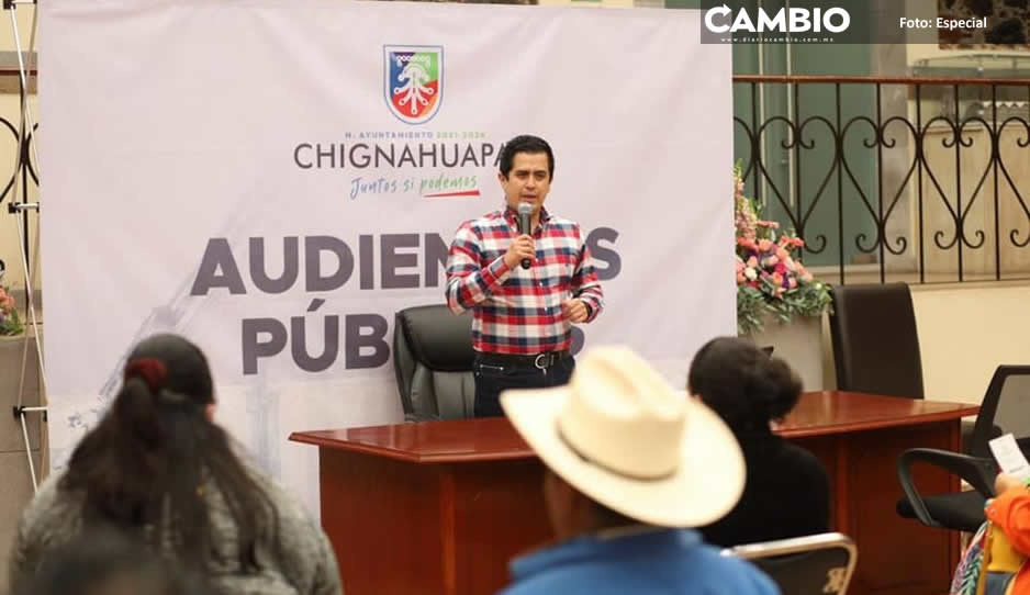 Lorenzo Rivera pone en marcha audiencias ciudadanas en Chignahuapan