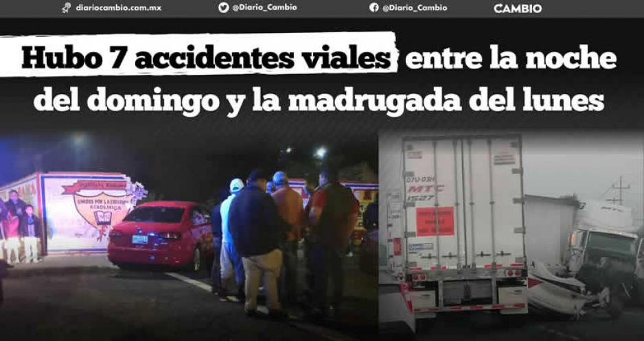 Domingo de fiesta: hubo siete percances viales, nueve autos destrozados y un muerto