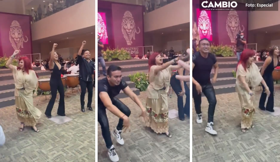 Layda Sansores presenta su primer informe de gobierno con el “baile del jaguar” en Campeche (VIDEO)