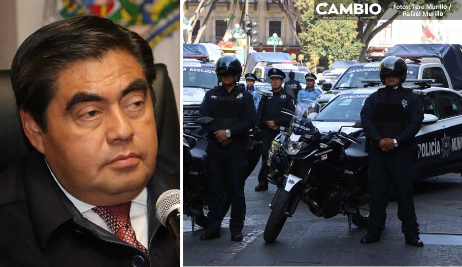 Critica gobernador trabajo deficiente de la Policía Municipal de Puebla (VIDEO)