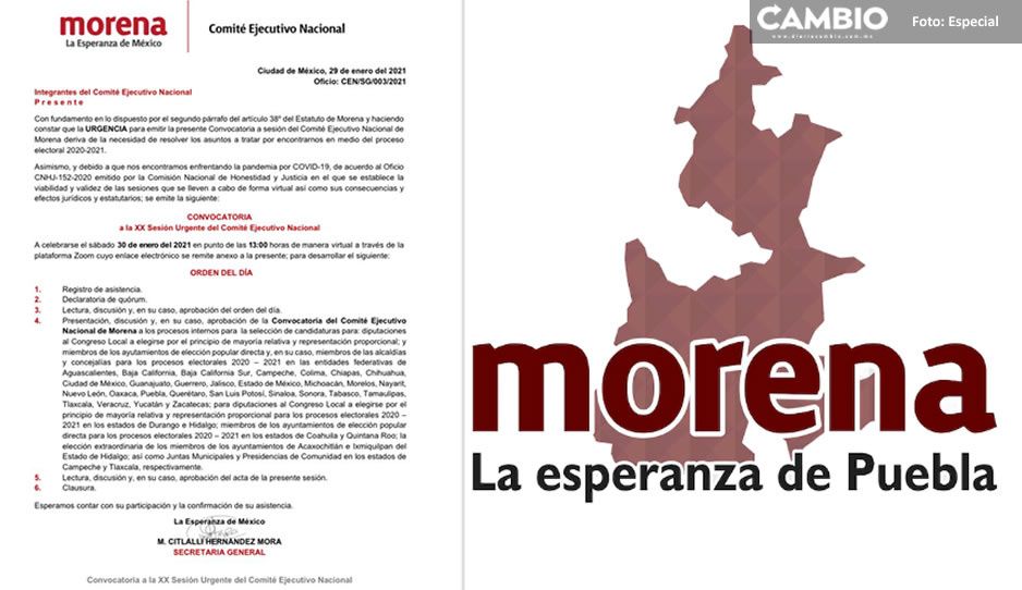 Arranca Morena carrera a alcaldías y diputaciones de Puebla: 7 de febrero el registro