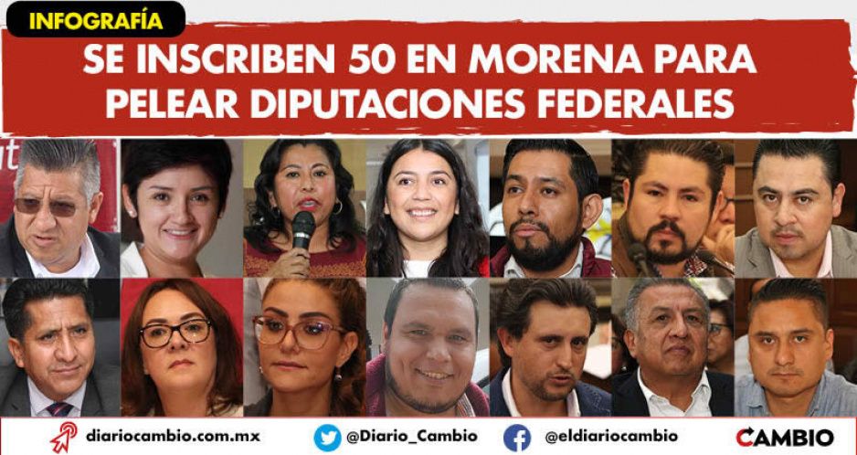 Se inscriben 50 en Morena para pelear diputaciones federales