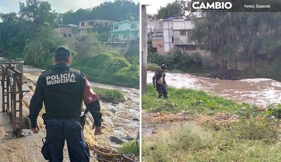 Denuncian vecinos cuerpo sin vida de una mujer flotando en el Rio Nexapa, pero no logran rescatarlo