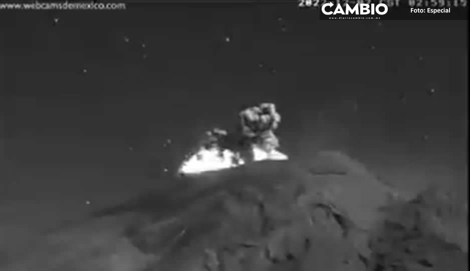 ¡Amanecimos bravos! Así fue la explosión del Popocatépetl (VIDEO)