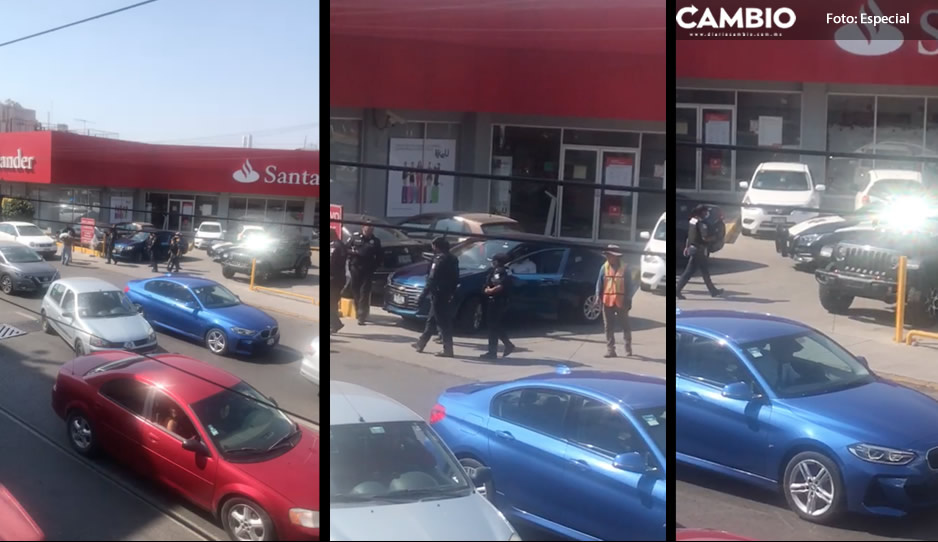 VIDEO: ¡Asalto en Santander! Le roban a cuentahabiente 800 mil pesos