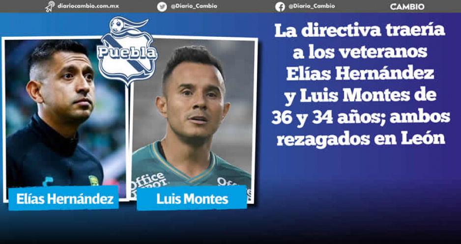 ¡Cartuchos quemados otra vez! Elías Hernández y Chapo Montes, primeros refuerzos del Club Puebla