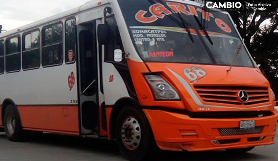 ¡Ya basta choferes! Muere niñito atropellado por Ruta 68 en Xonacatepec