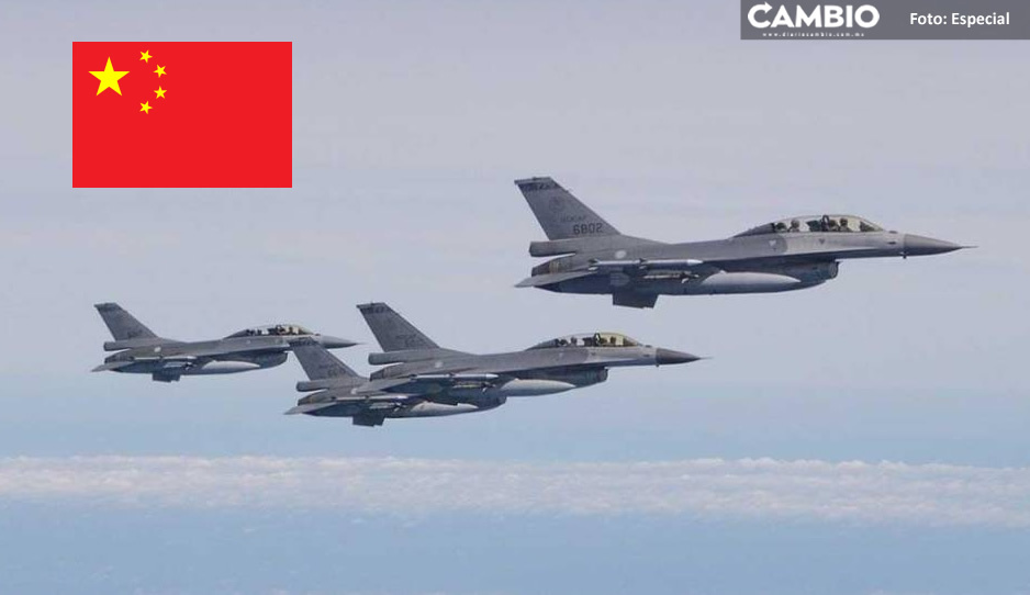 27 aviones de combate chinos entran a zona de defensa aérea de Taiwán tras visita de Nancy Pelosi