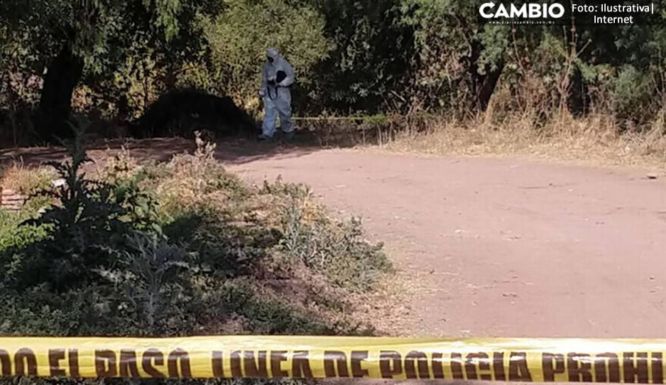 Localizan cadáver de un joven en Tehuitzingo; presentaba huellas de violencia