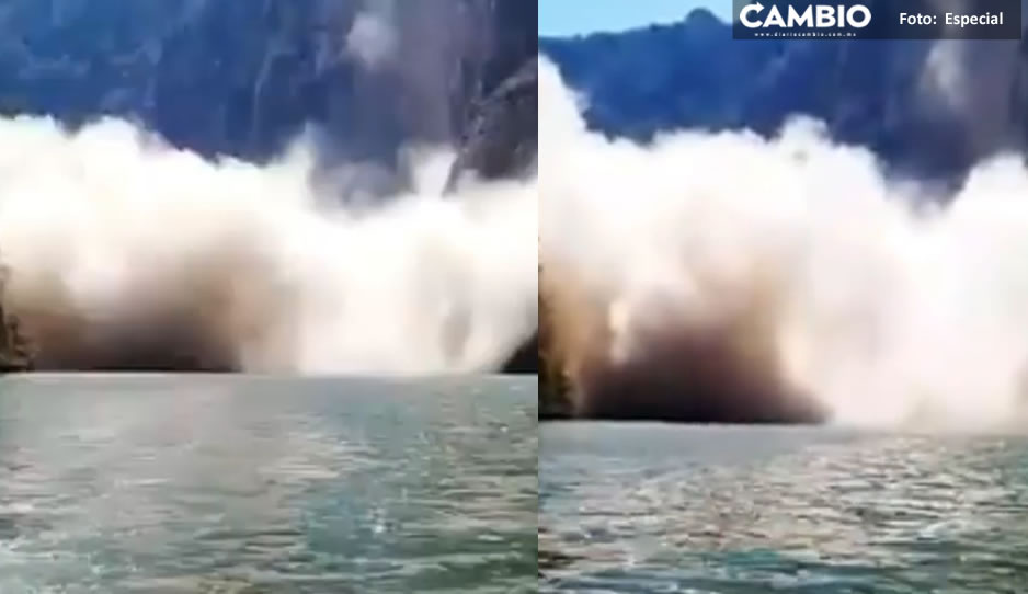 Reportan derrumbe en el Cañón del Sumidero tras sismo (VIDEO)
