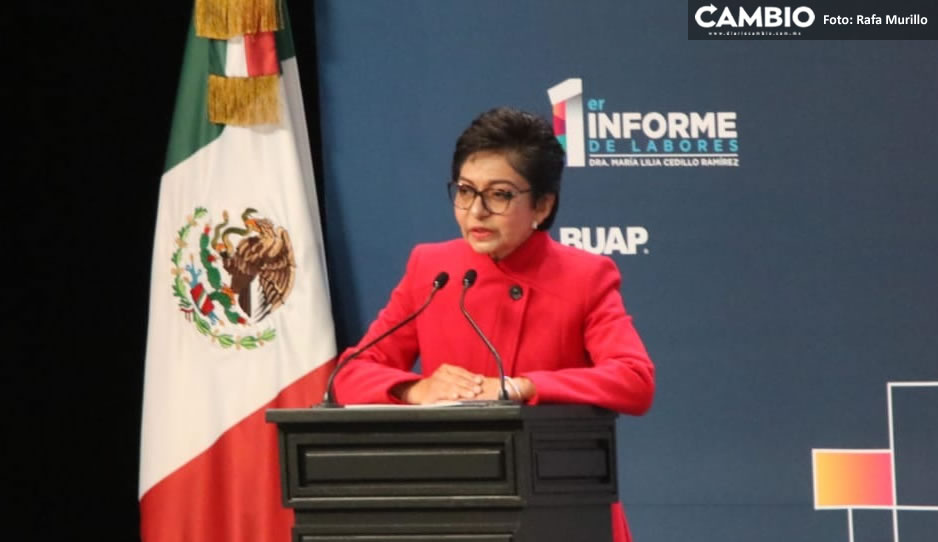 Rectora de la BUAP Lilia Cedillo presenta su primer informe de actividades (FOTOS y VIDEO)
