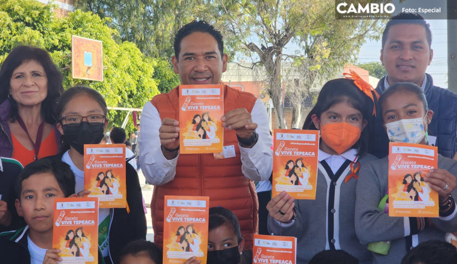 Inauguran proyecto “Pintemos a Tepeaca de naranja” para erradicar violencia contra la mujer