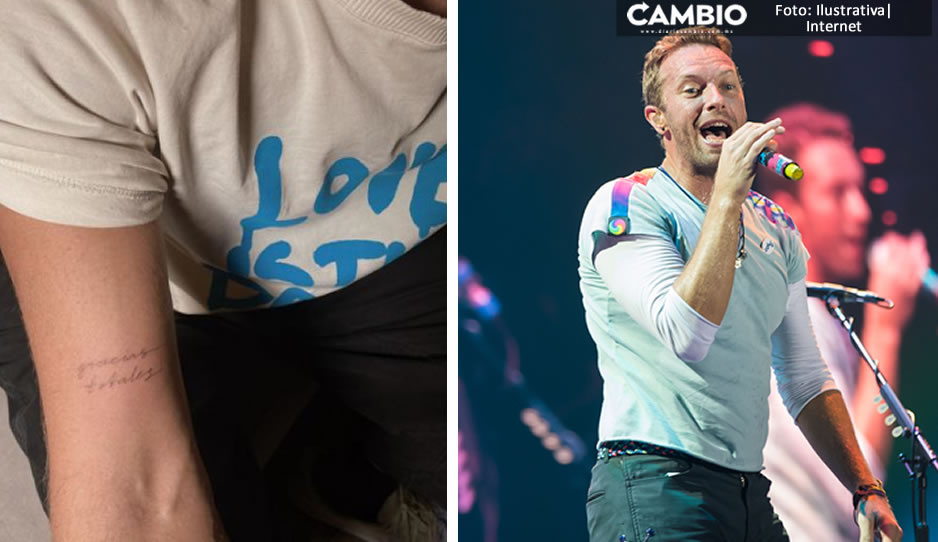Chris Martin se tatúa “gracias totales”, frase icónica de Soda Stereo
