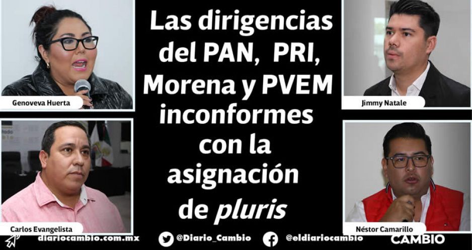 PAN, PRI, Morena y el PVEM inconformes con reparto de pluris (FOTOS Y VIDEO)