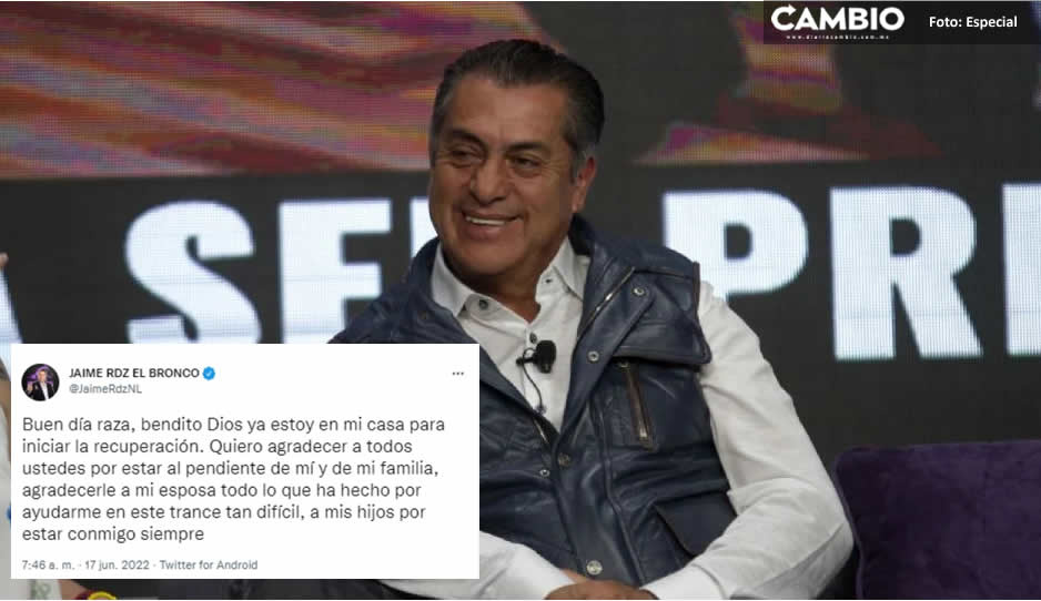 ¡Todavía no canta victoria! &quot;El Bronco&quot; ya está en su casa; aún sigue dos procesos penales