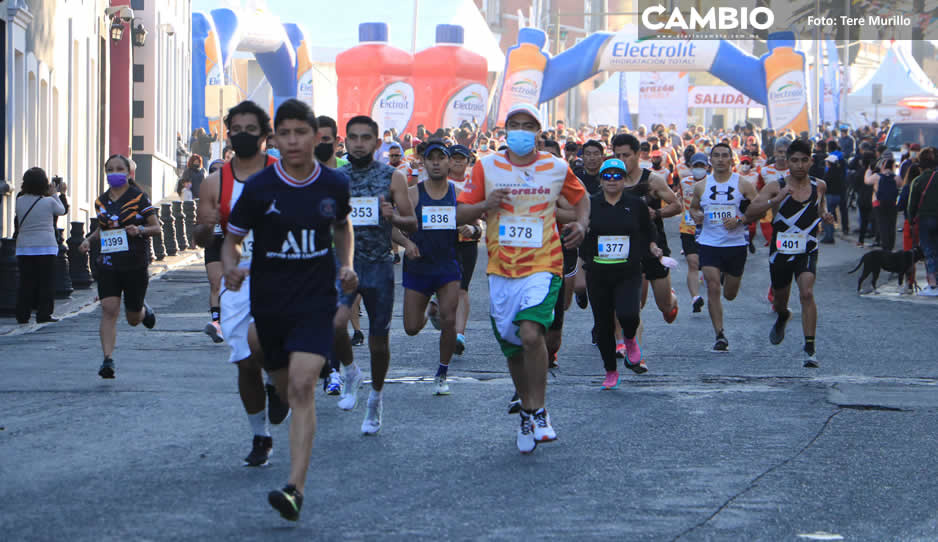 Miles de participantes asistieron al primer maratón del año en Puebla (FOTOS Y VIDEOS)