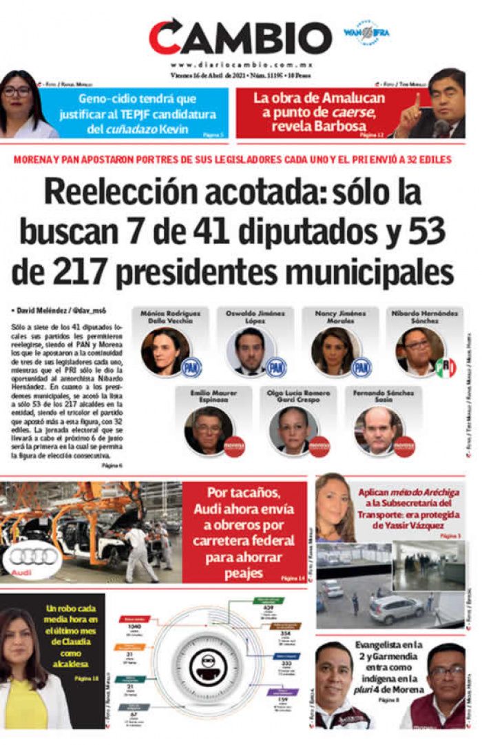 Reelección acotada: sólo la buscan 7 de 41 diputados y 53 de 217 presidentes municipales