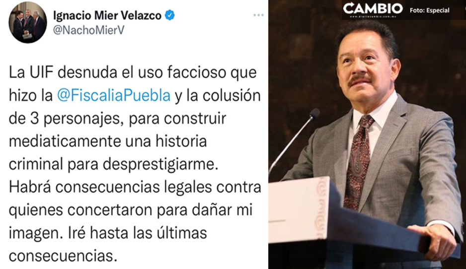 Nacho Mier advierte consecuencias legales contra quienes buscaron dañar su imagen con una historia en la que se prestó la FGE