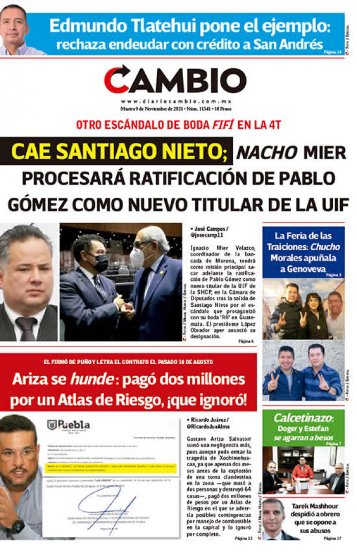 Cae Santiago Nieto; Nacho Mier procesará ratificación de Pablo Gómez como nuevo titular de la UIF