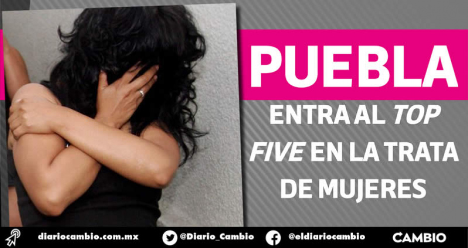 Puebla ocupa el quinto lugar nacional en trata de mujeres: van 33 en el curso del año