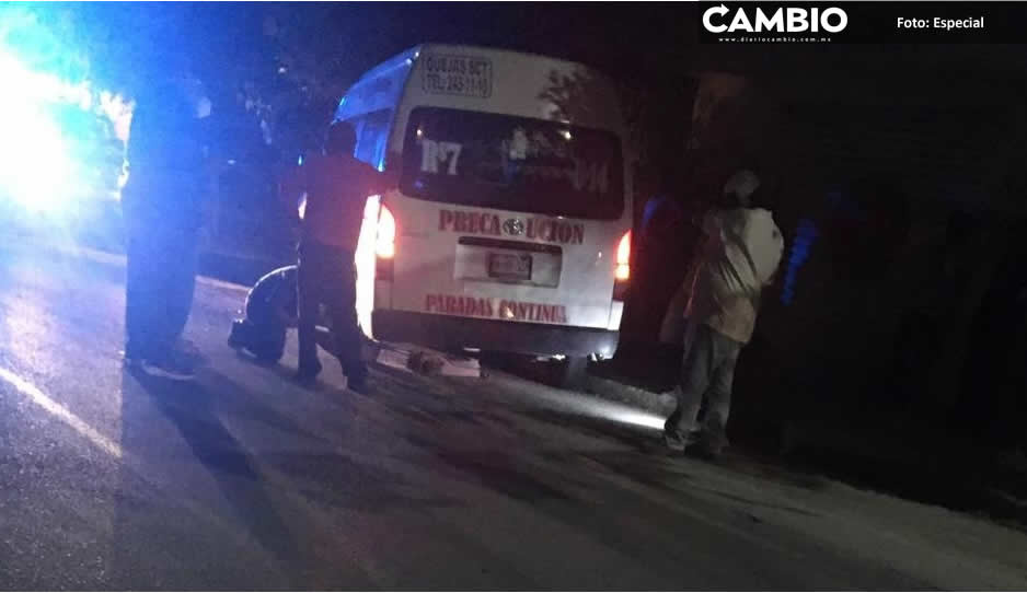 Asalto a transporte público en Tochtepec deja un conductor herido