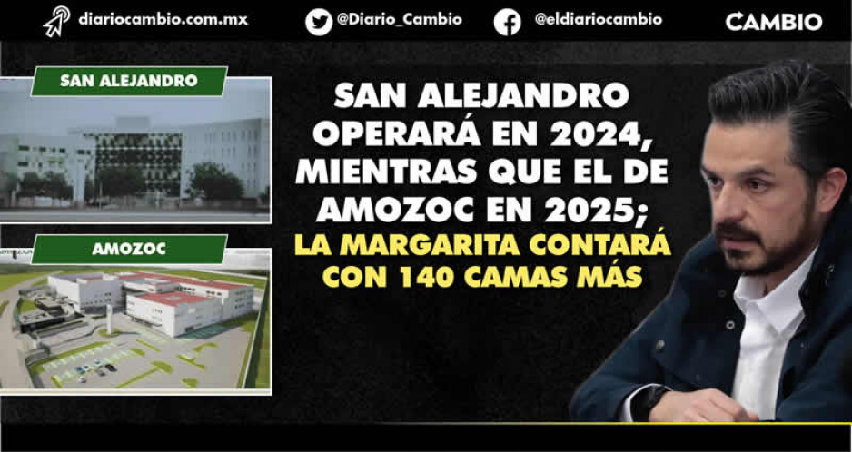 10 mil millones del IMSS para el nuevo San Alejandro, H. G. Amozoc y ampliación de La Margarita; operarán hasta 2024 (FOTOS Y VIDEO)