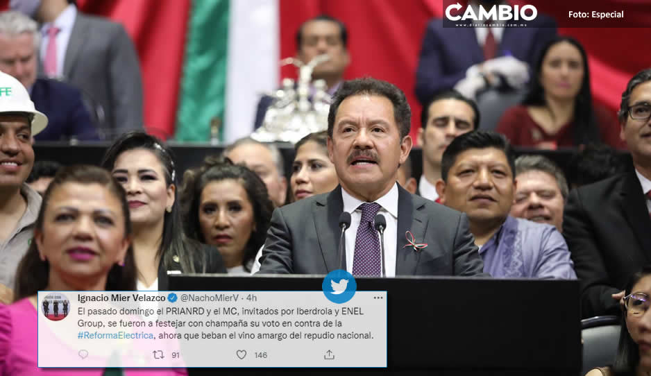 Diputados del PRIANRD y MC celebraron rechazo de la Reforma Eléctrica con champaña de Enel e Iberdrola: Mier