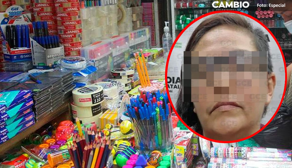 Detienen a una mujer tras robar útiles escolares para sus hijos en San Luis Potosí