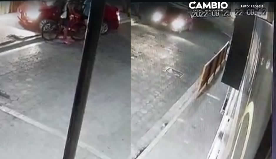 Ciclista es golpeado brutalmente por conductor en Tehuacán; se debate entre la vida y la muerte (FUERTE VIDEO)