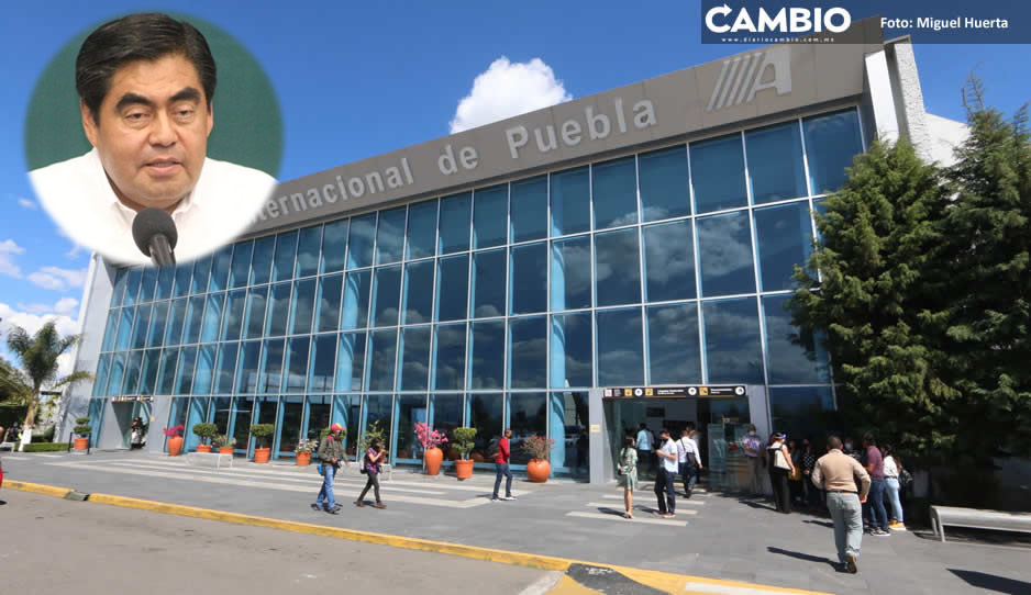 Barbosa lamenta que Federación no dé respuesta sobre la concesión del Aeropuerto de Huejotzingo