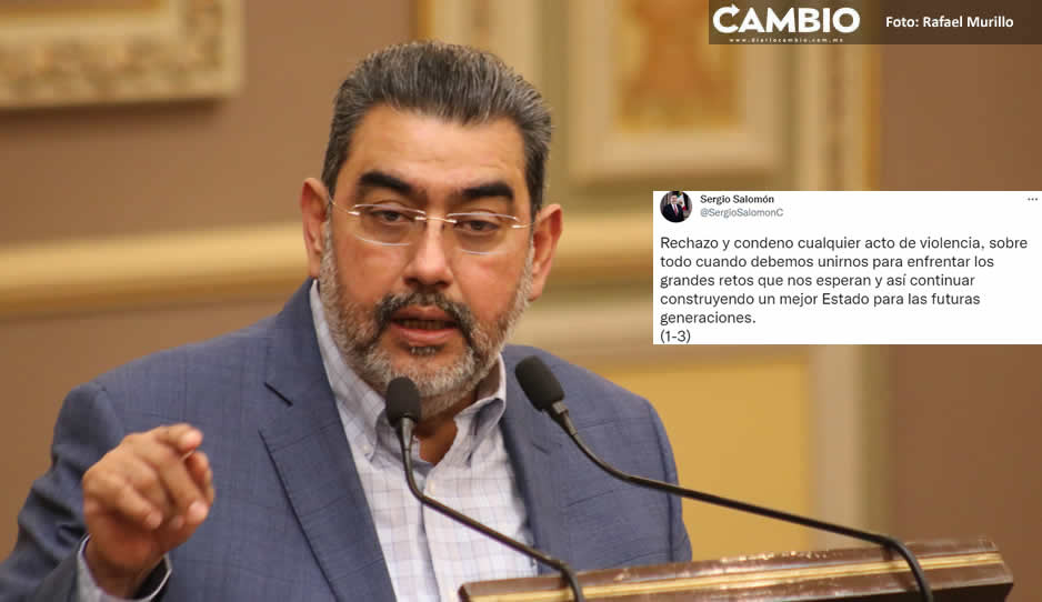 Condena Salomón agresión a diputados en evento de Morena