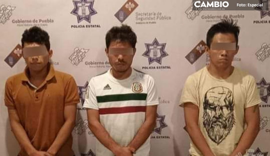 Detienen en Tehuacán a tres ladrones de comerciantes