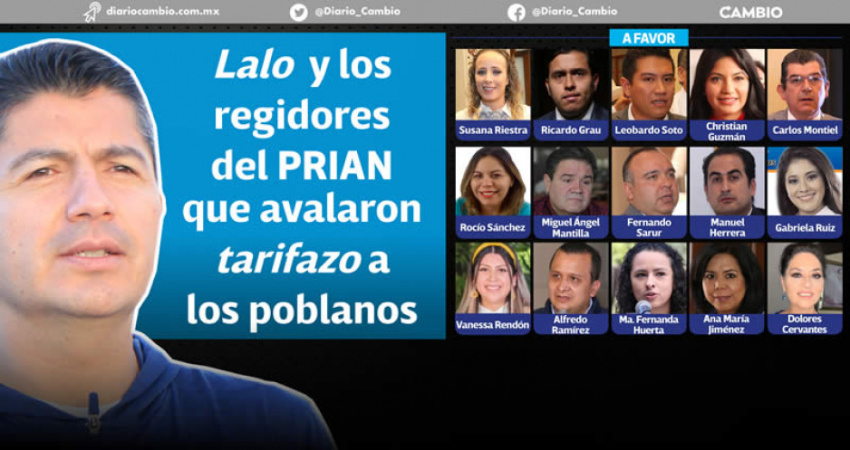 Lalo Rivera y regidores PRIAN consuman tarifazo del cobro del alumbrado público (VIDEO)