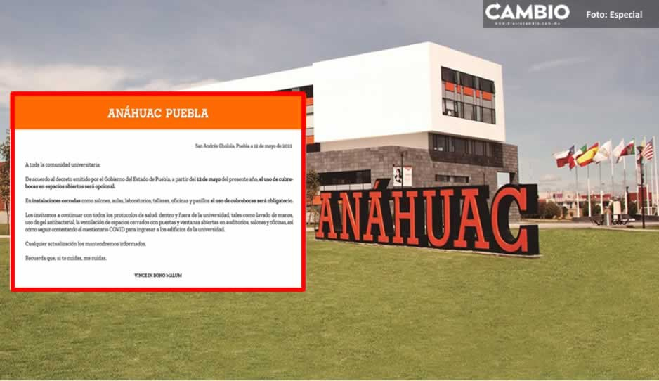 Anáhuac, la primera universidad que dice adiós al uso de cubrebocas