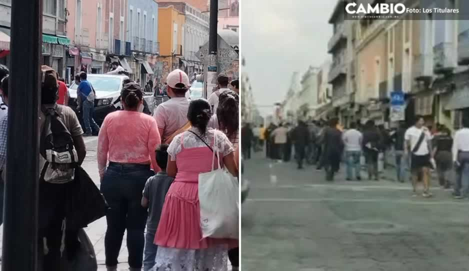 Enfrentamiento entre ambulantes y personal de Vía Pública alarma en Centro Histórico