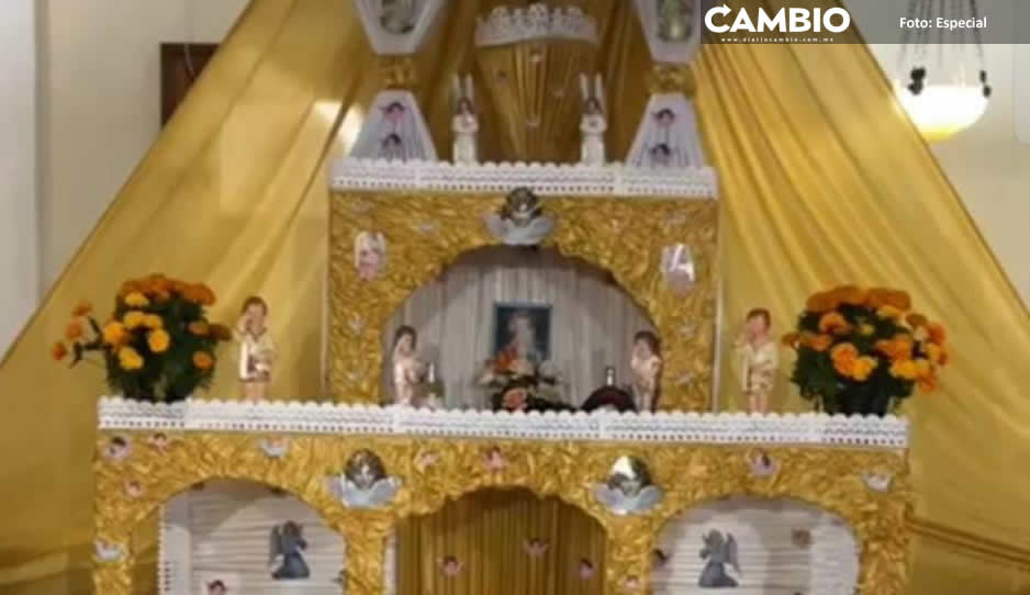 Instalan en Estados Unidos altar monumental de Huaquechula