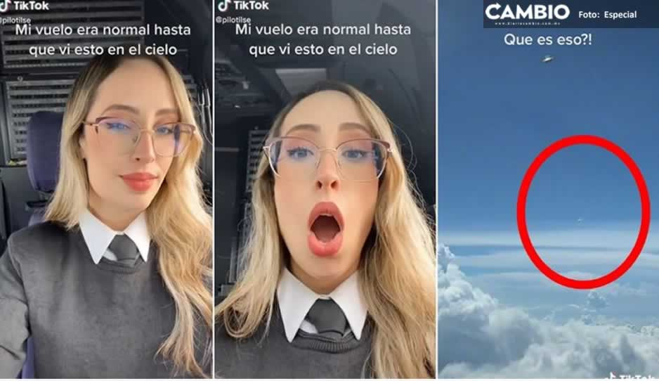 ¡¿Qué es esoo?! Mujer piloto capta ovni en el cielo de Puebla (VIDEO)