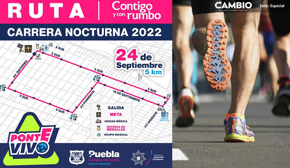 ¡Toma tus precauciones! Estas son las calles que cerrarán por la Carrera Nocturna 2022 de la BUAP