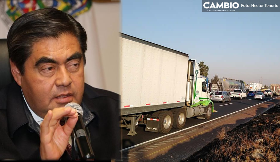 Barbosa enviara solicitud a la SCT  para reparar la autopista México-Puebla