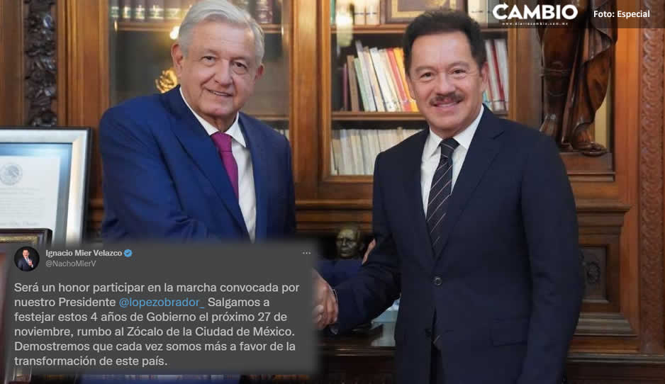 Nacho Mier participará en la marcha convocada por AMLO a favor de la Cuarta Transformación