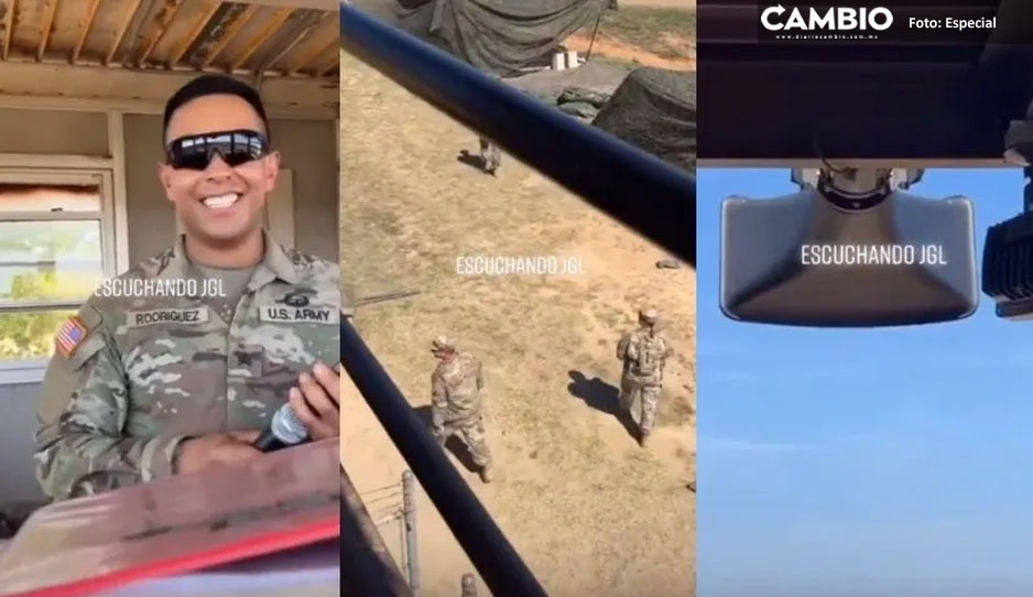 Captan a soldados de Estados Unidos escuchando corrido del Chapo en campamento militar (VIDEO)